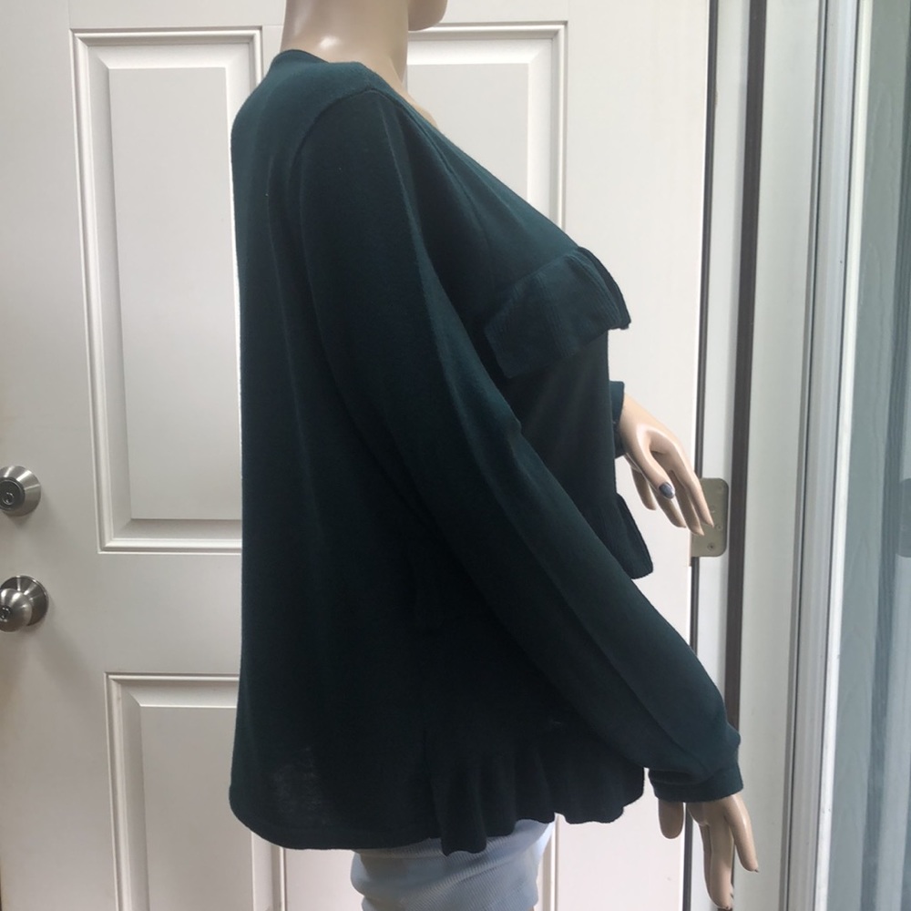 Ann Taylor Ruffle Cardigan XL - Picture 3 of 10